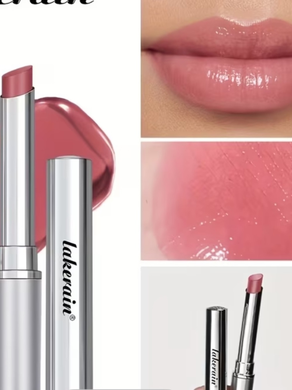 Lakerain Almost Pink Honey Moisturizing Lipstick - Sheer Pink Finish New
